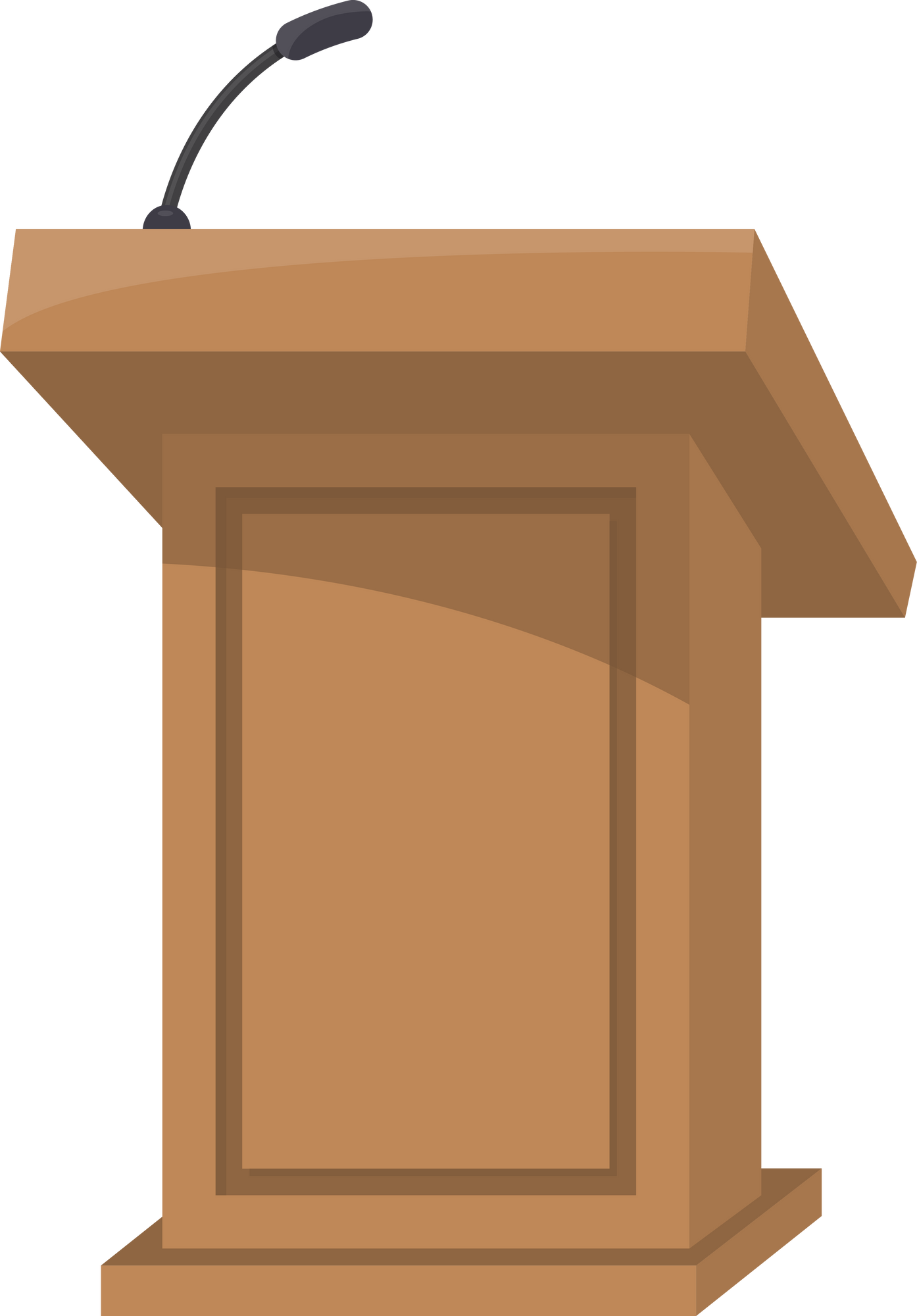 Speech podium stand.